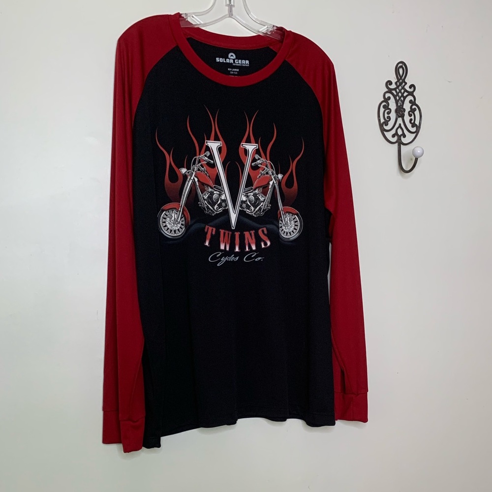 Solar Gear Twins Cycle Long Sleeve Jersey  Sz 2X